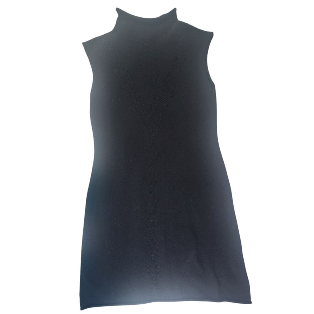 WHIM Cashmere Blend Black Knit Dress Women's SZ M